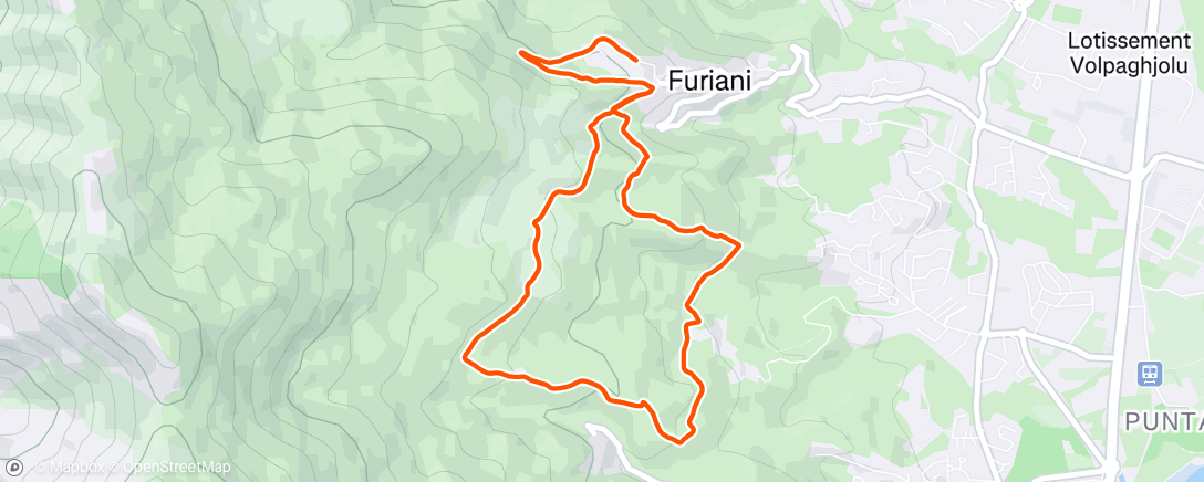 Map of the activity, Trail dans l'après-midi