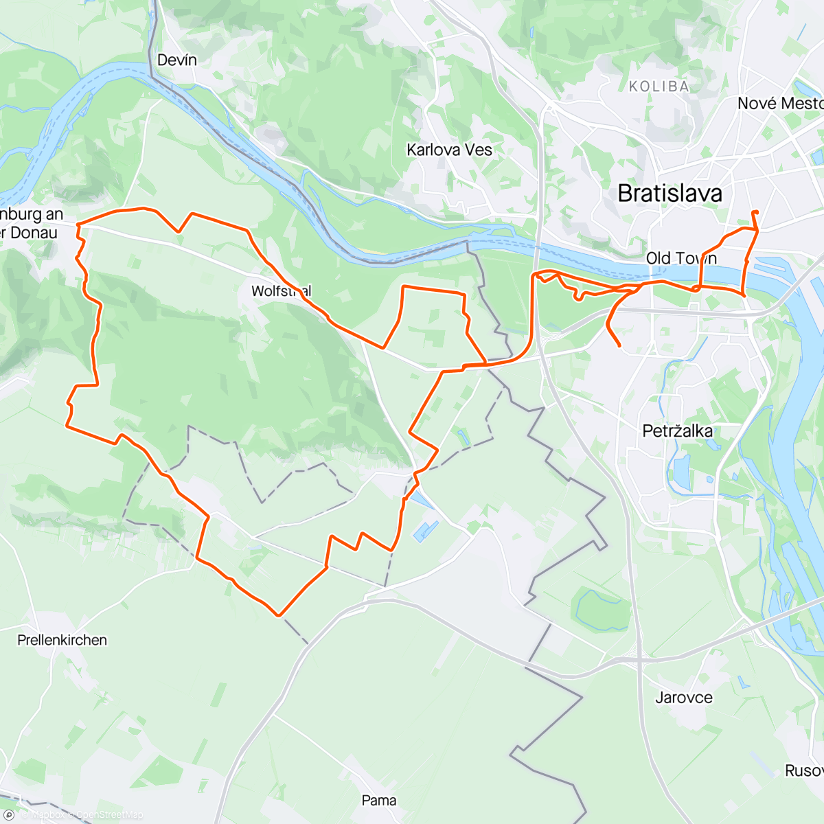 Mapa da atividade, Graveliáda