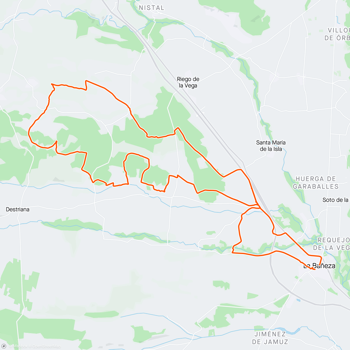 Mapa de la actividad, Vuelta León 2024 E1