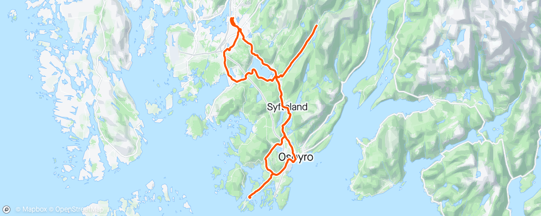Mapa da atividade, Vedholmen - Hausdalen