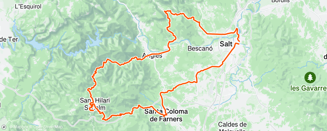 Map of the activity, Morning Ride