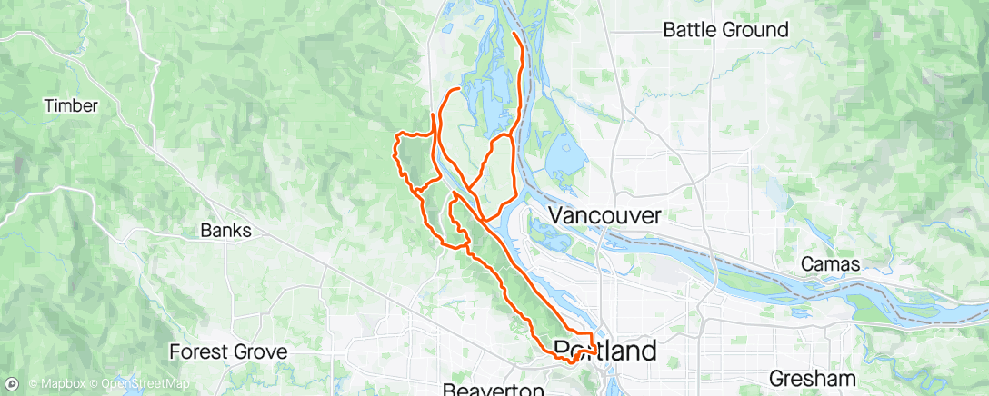 Map of the activity, Uber slippery tires all of a sudden but make it fun.