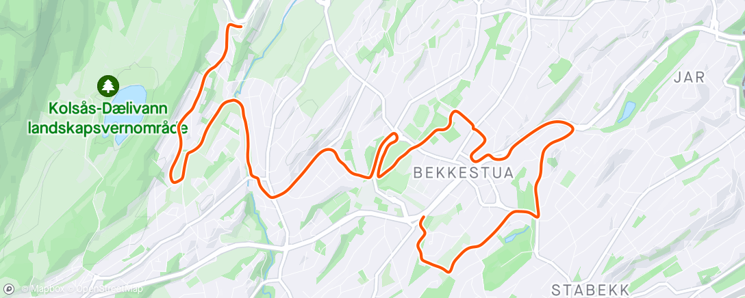 Map of the activity, Lunch Run 🏃🏻‍♂️☀️