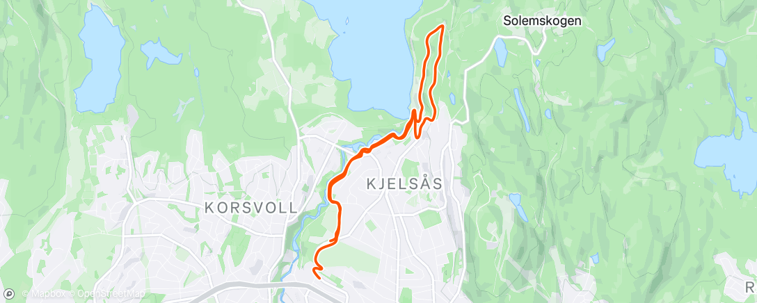 Map of the activity, Opp langs elva
