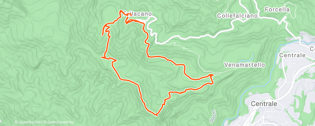 Map of the activity, Escursione pomeridiana