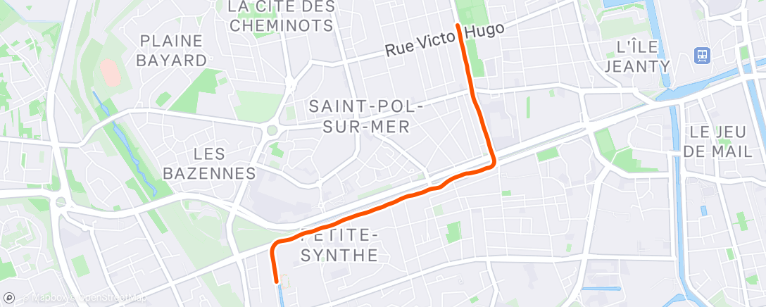 Map of the activity, Marche en soirée