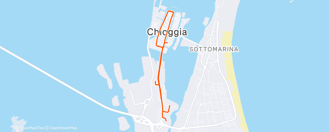Map of the activity, Morning Run