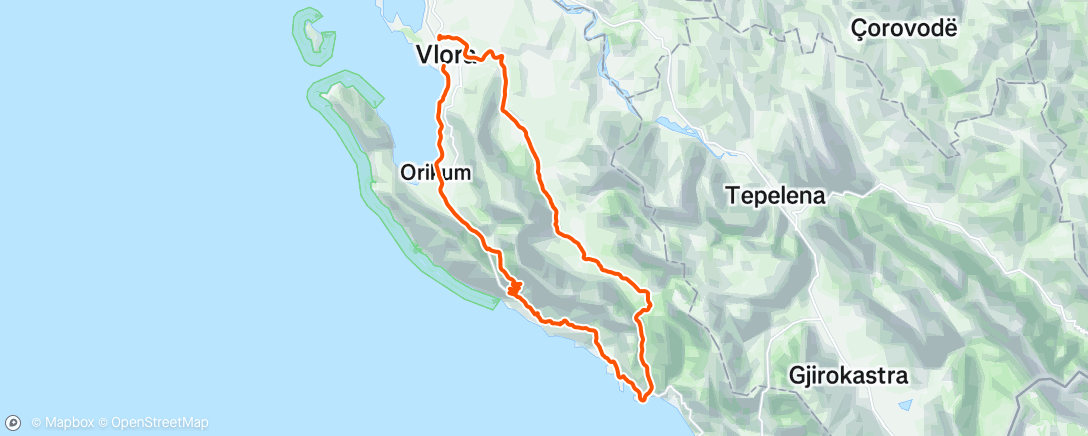 Map of the activity, Giro #3 🤮🥴😬