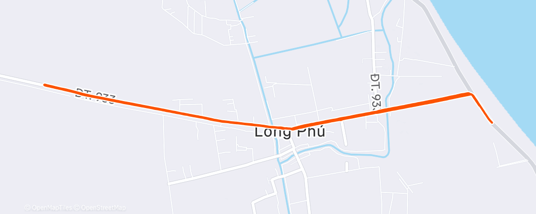 Map of the activity, Morning Run