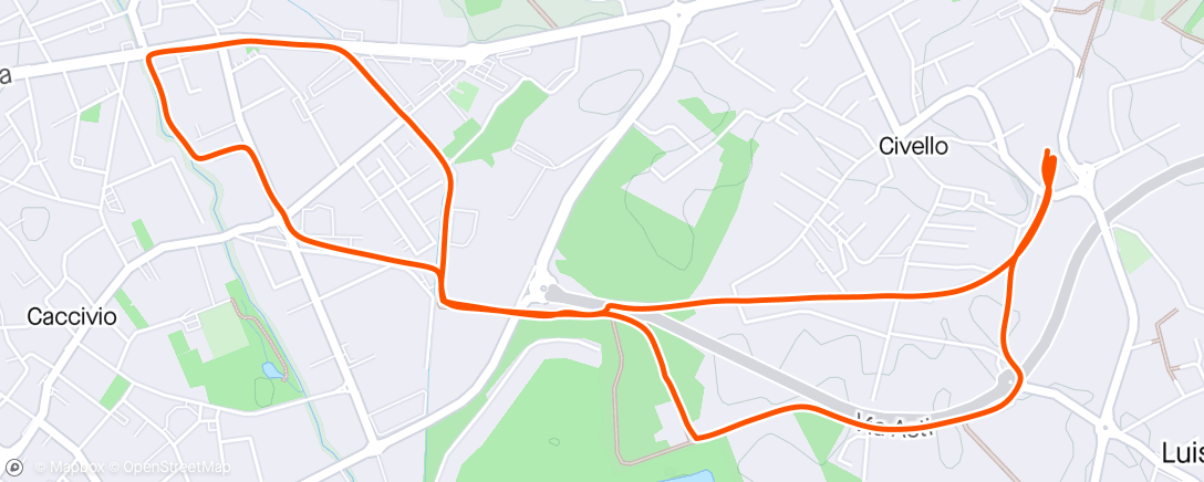 Mapa da atividade, Corsa pomeridiana