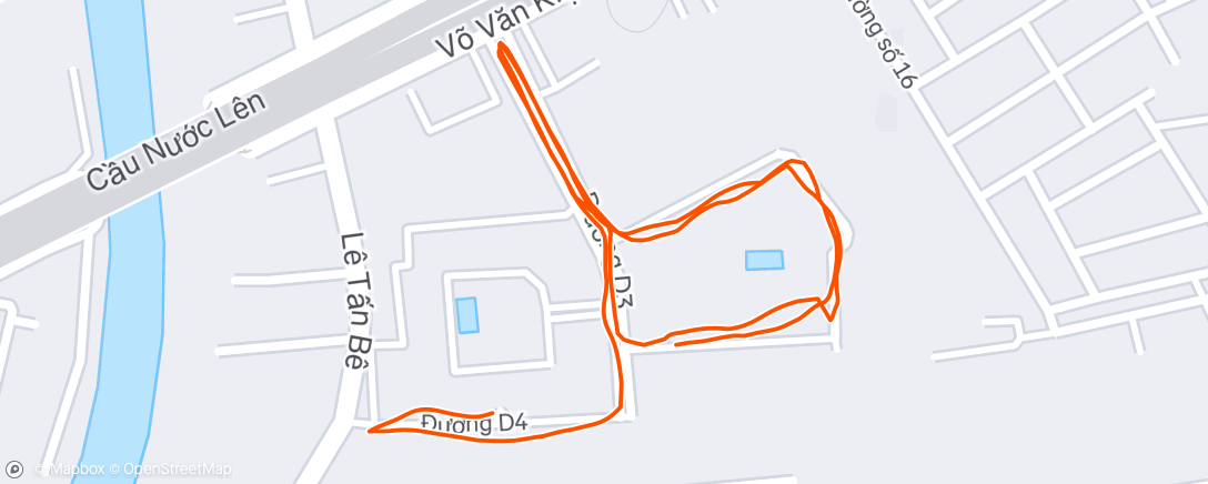 Map of the activity, Morning Run