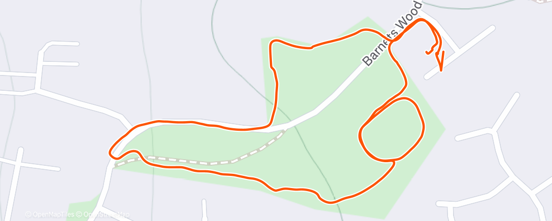 Map of the activity, Afternoon Walk