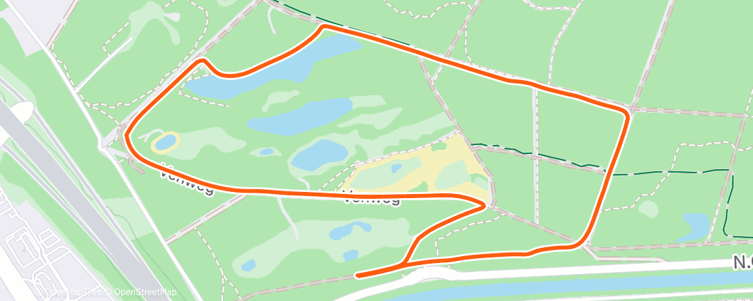 Карта физической активности (Middagwandeling)