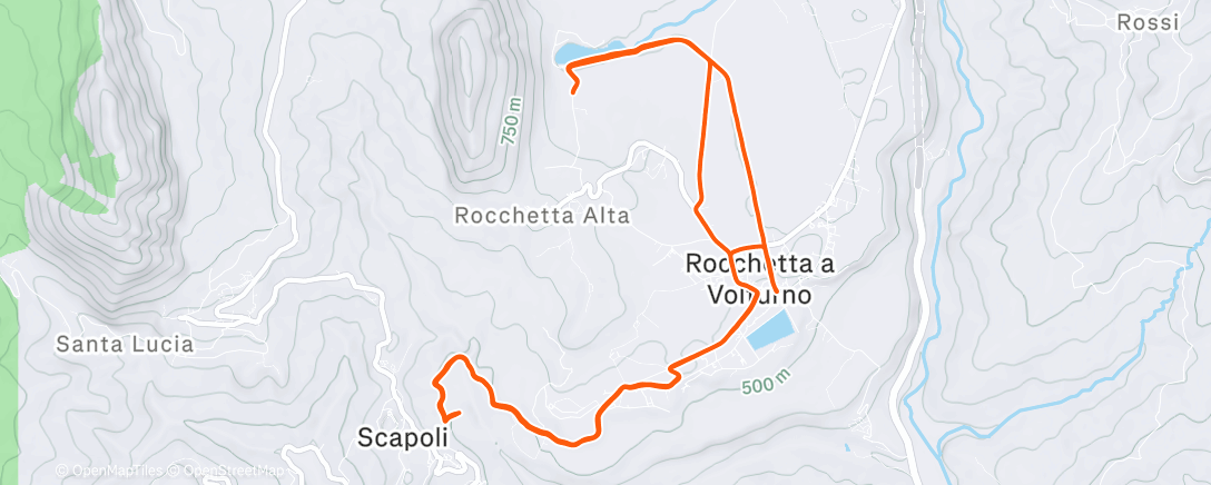 Map of the activity, Morning Run