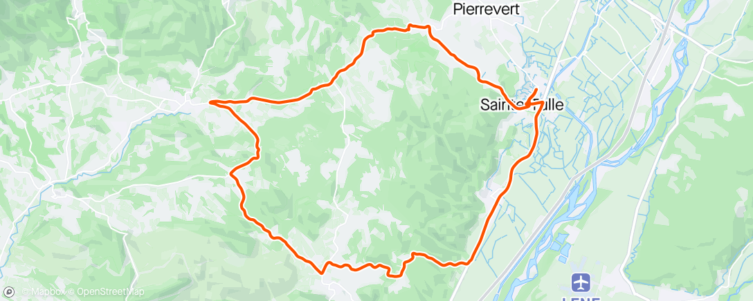 Map of the activity, Sortie vélo avec Luckas