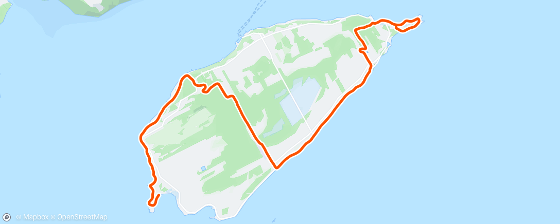 活动地图，L’Échappée de l’Isle-aux-Coudres 21km