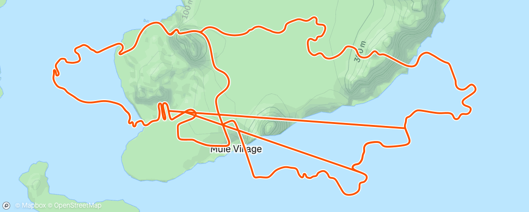 Map of the activity, Miguel 15m Maria 45m