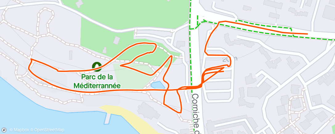 Карта физической активности (Marche dans l'après-midi)