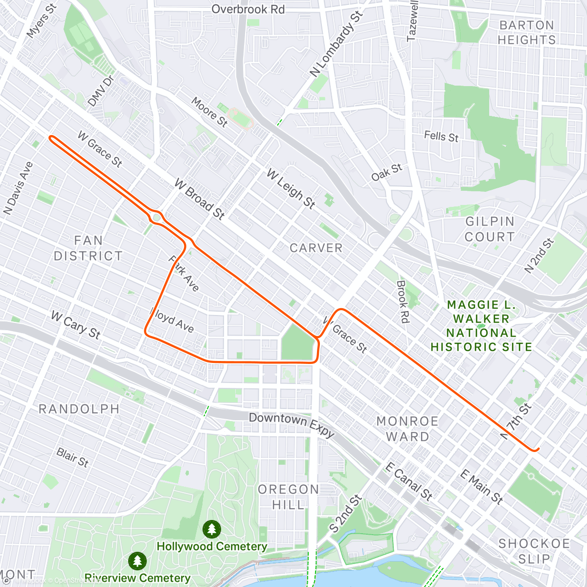 Map of the activity, Zwift - Race: HISPprinters (D)