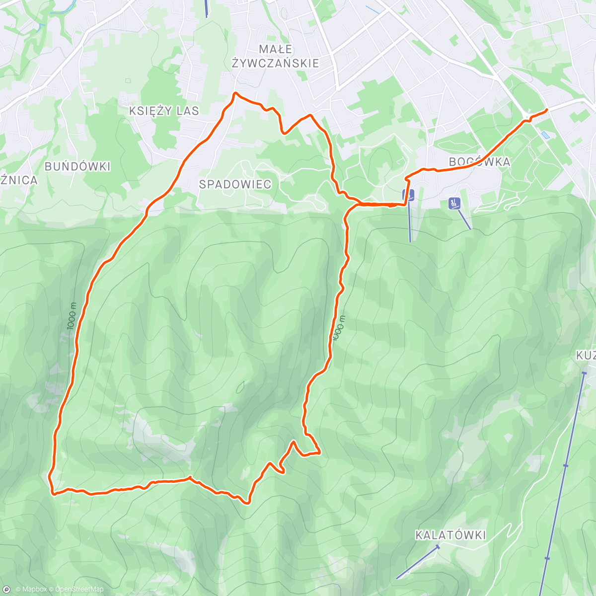Map of the activity, Trail Run 🏔️