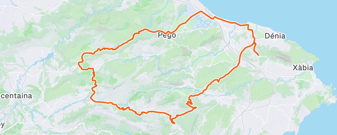 Map of the activity, Morning Ride