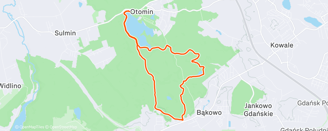 Map of the activity, Afternoon Hike