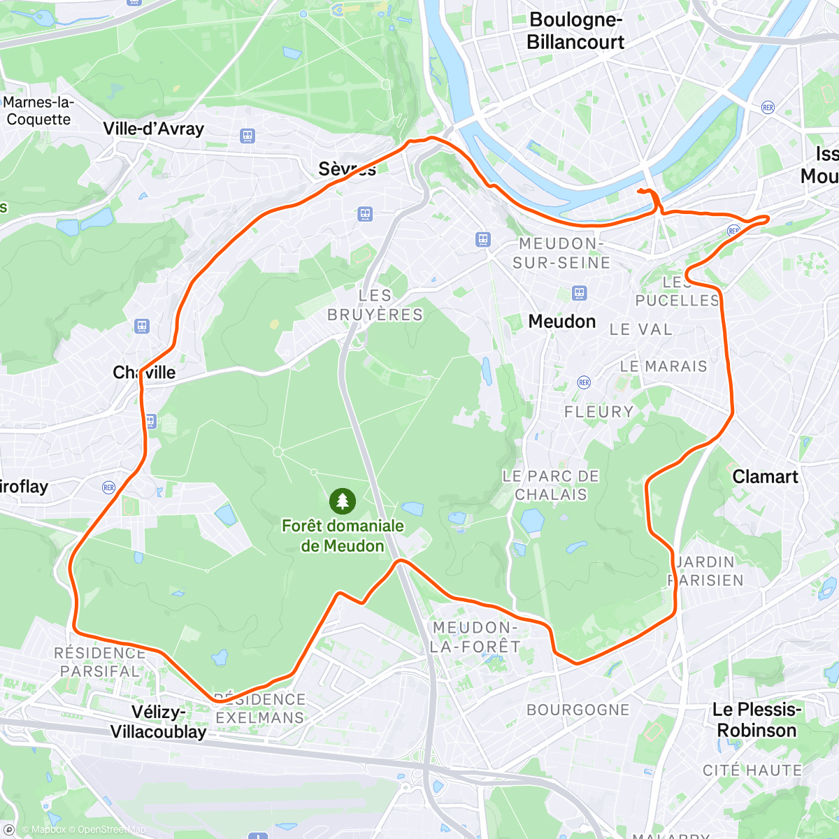 Map of the activity, Sortie longue anticipation