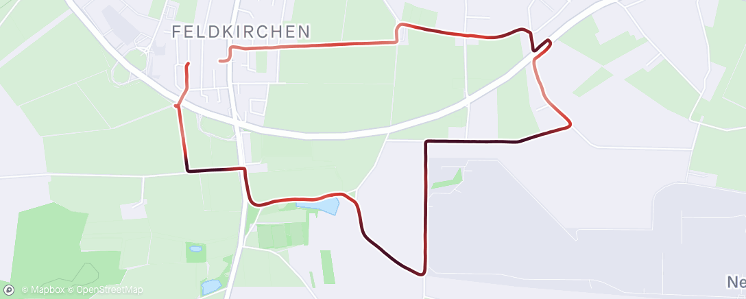 Map of the activity, 40min. LIT + 3x80m Steigerungsläufe