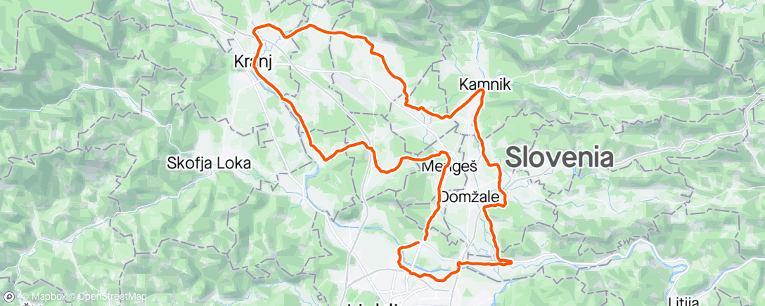 Map of the activity, Gorenjska