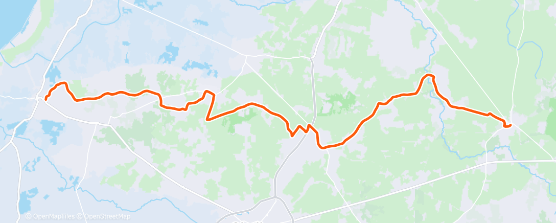 Map of the activity, Afternoon Gravel Ride, Trajet Taf Retour 🚴‍♂️ La dernière de l’année 🎉