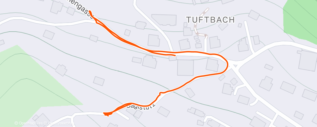 Map of the activity, Lunch Walk