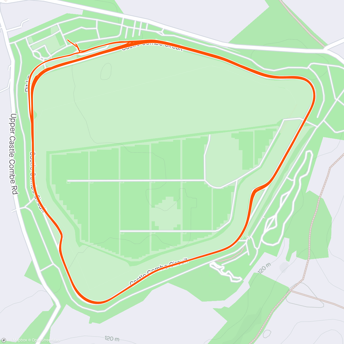 Map of the activity, Fun at Castle Coombe Circuits again ... At Last!