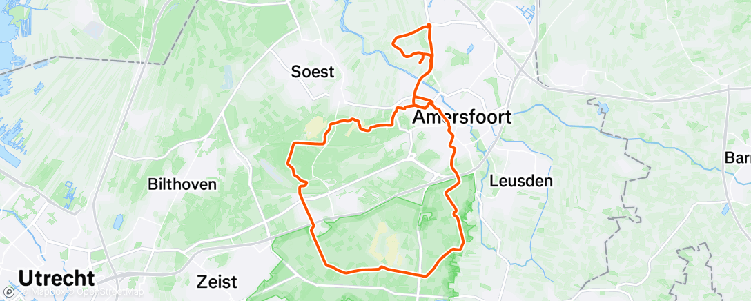 Map of the activity, Bijkletsen met Dorien