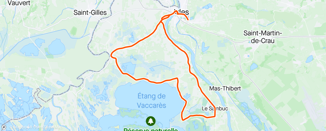 Map of the activity, Arles - Camargue