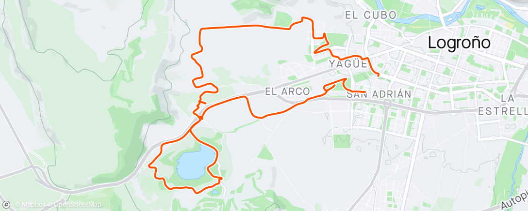 Map of the activity, Cam. Viejo de Fuenmayor y Parque de La Grajera
