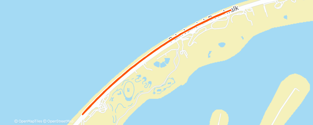 Map of the activity, Morning Run