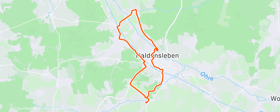 Map of the activity, Fahrt am Nachmittag