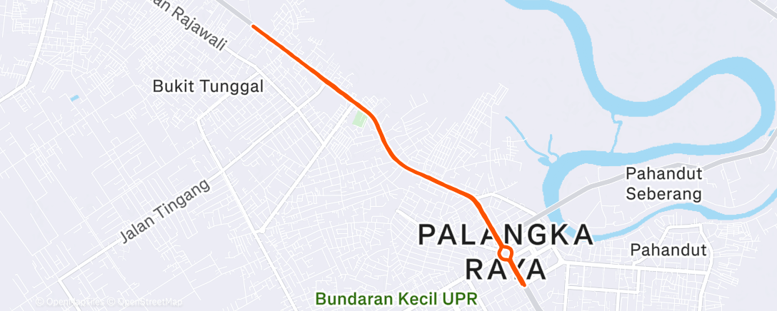 Map of the activity, Morning Run