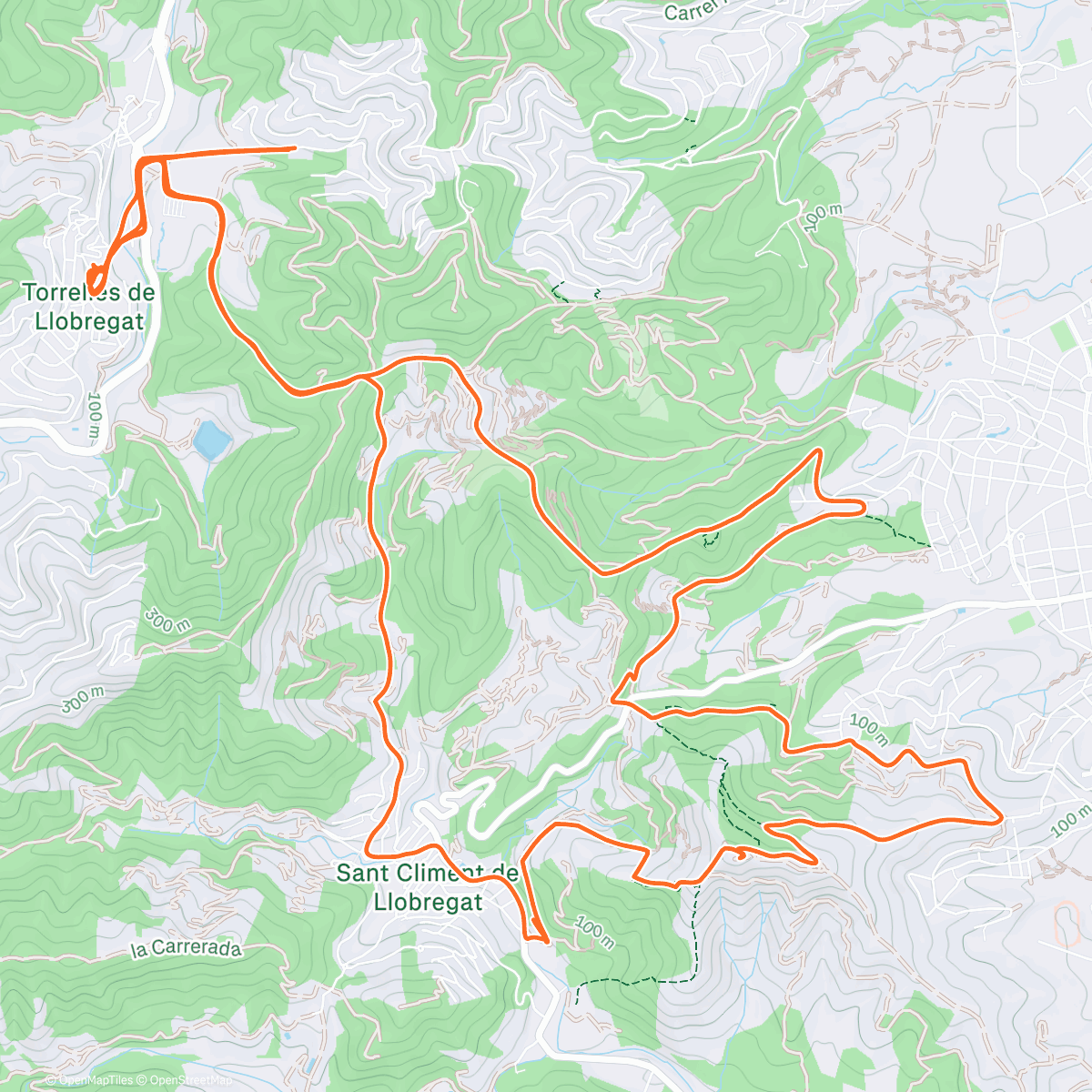 Map of the activity, Sortida amb Jorgi G.