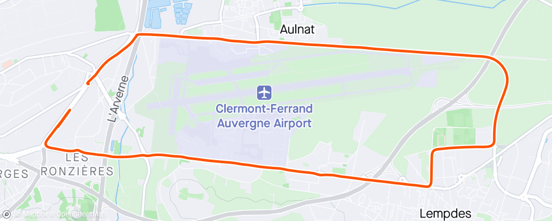 Mapa de la actividad (Aéroport)