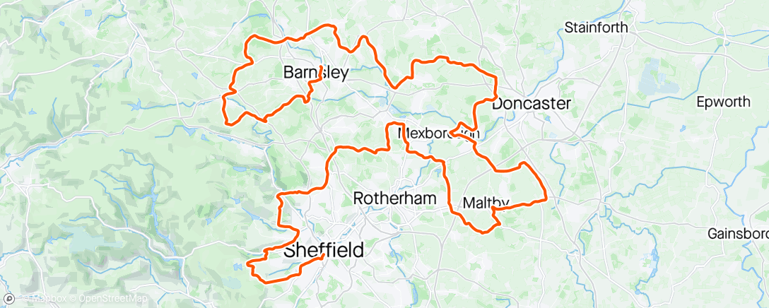 Kaart van de activiteit “Tour of Britain st3”