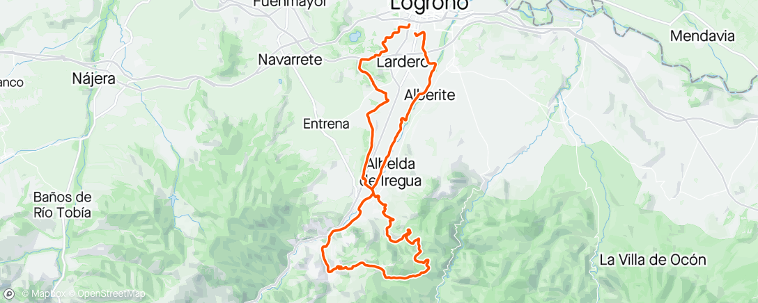 Map of the activity, Rioja stage 2 2024
