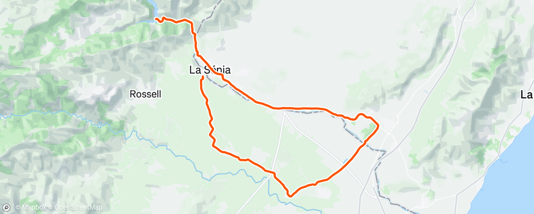 Map of the activity, Evening Ride