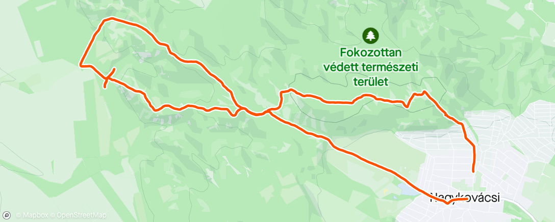 Map of the activity, Nagy-szénás, Meszes-hegy ☀️🌲🌦