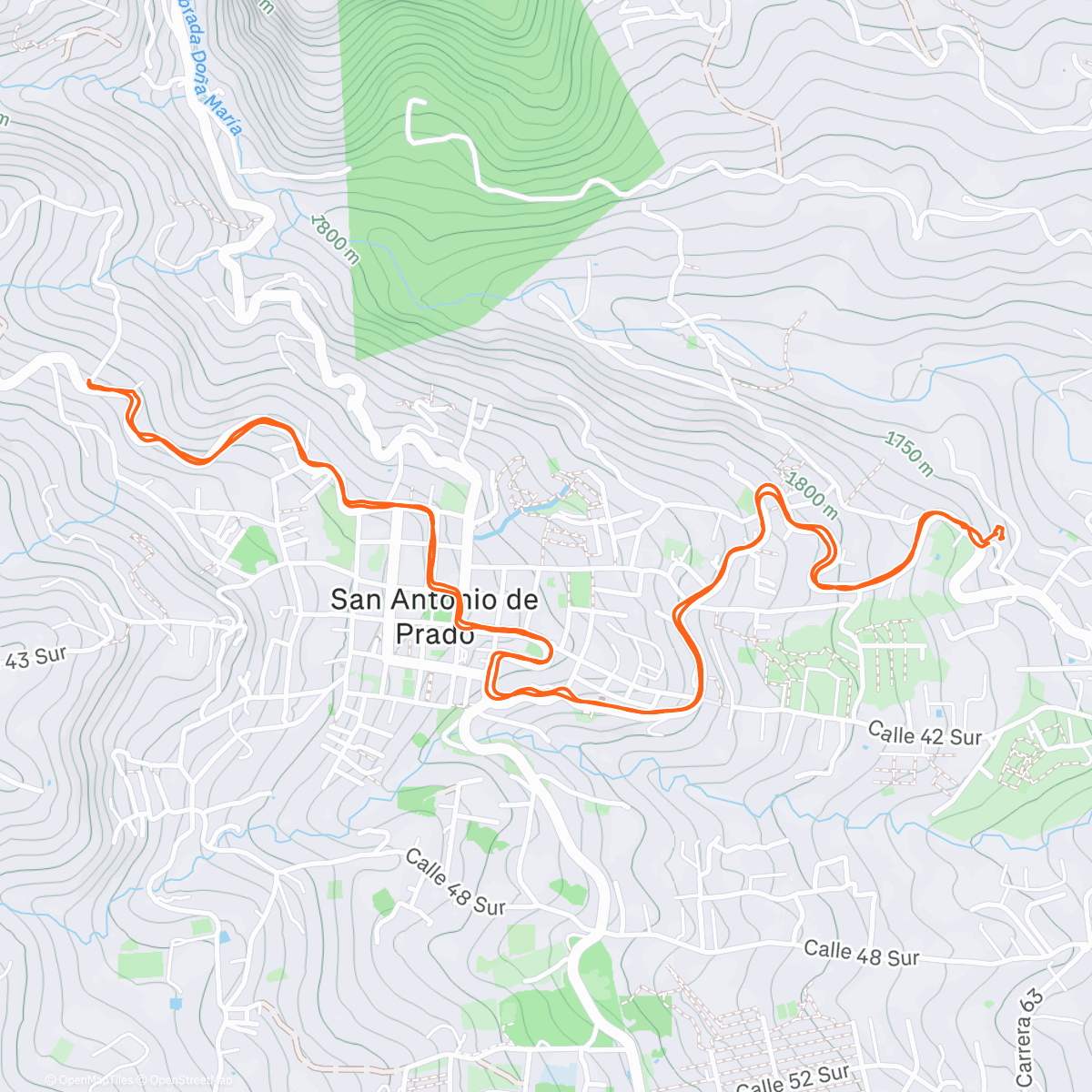 Map of the activity, 