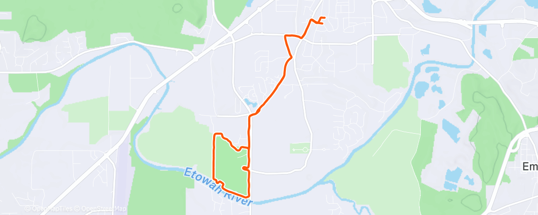 Peta aktivitas, Morning Run