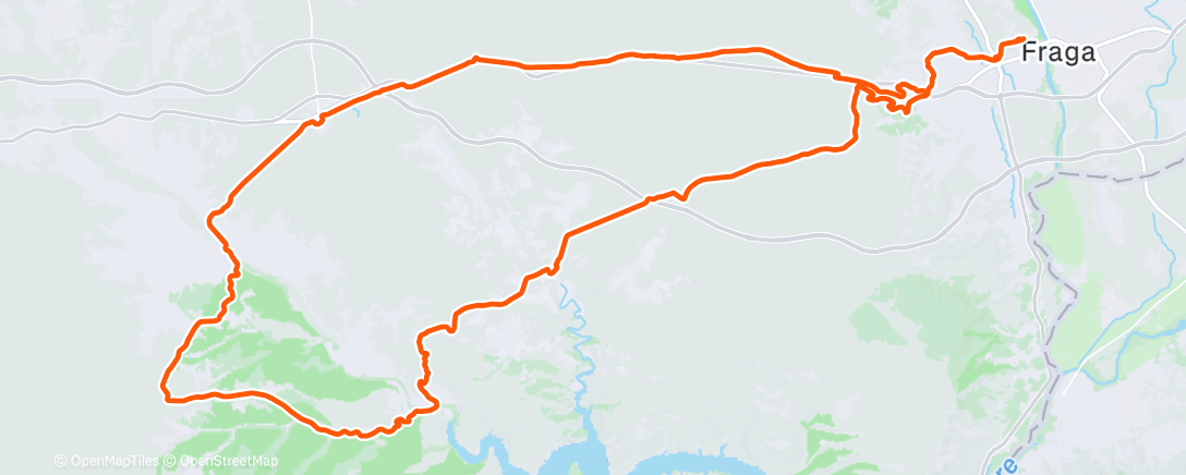 Map of the activity, Bicicleta de montaña matutina