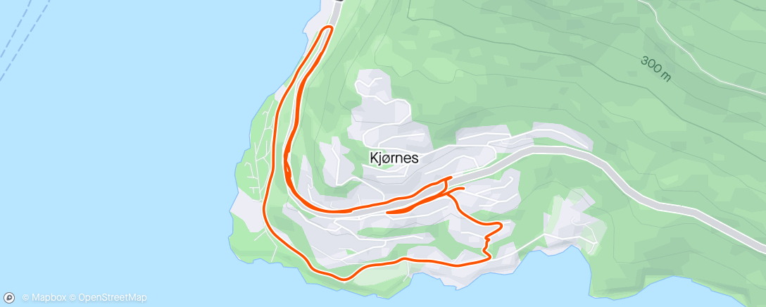Map of the activity, Trilletur inkl 4x4 opp Kjørnessvingen