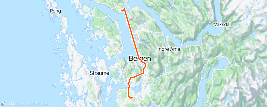 Map of the activity, ⛴️ Pendling🚲