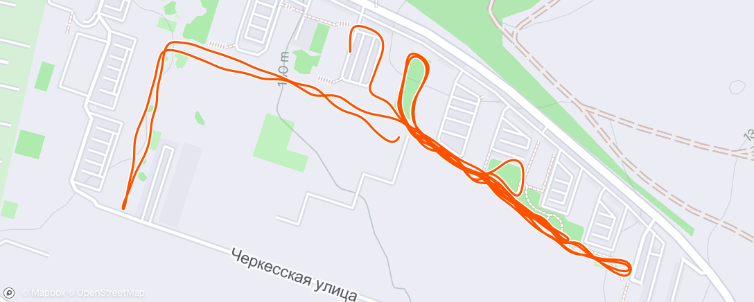 Mapa da atividade, Afternoon Run